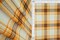 Soft 4×2 Rib Knit Plaid Fabric, 87% Polyester, 58/60″ Width Stretchy Apparel Material